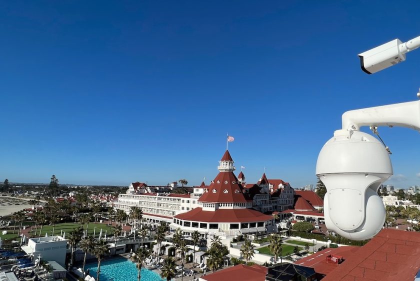 Hotel Del Coronado PTZ and Fixed Camera Installation