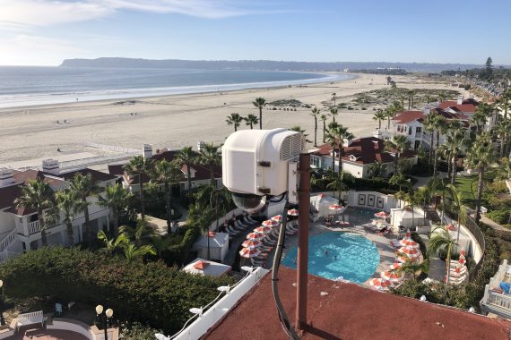 Hotel Del Coronado North Webcam Installed Overlooking the Beach