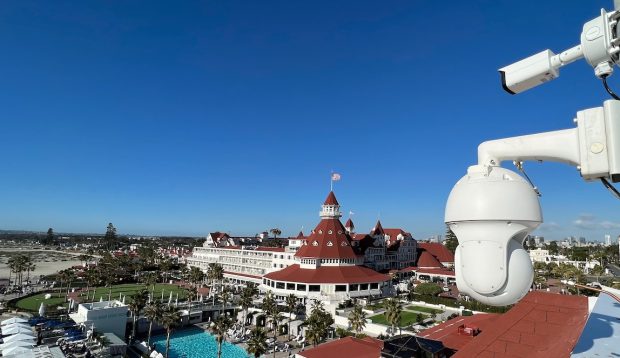 Hotel Del Coronado PTZ and Fixed Camera Installation