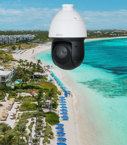 Hotel Resort Header With IP PTZ Camera