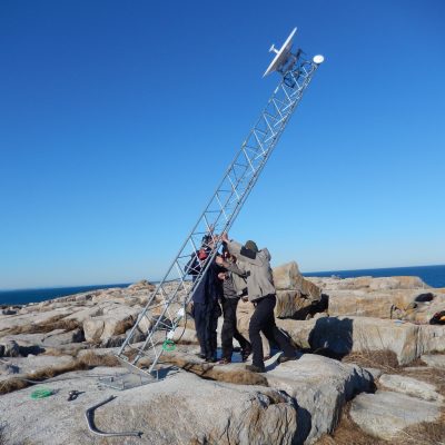 Seal Island Radio Tower Install